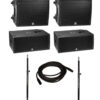 Sound System with 2 Yorkville PSA1 Powered Loudspeakers, 2 PSA1 Subwoofers, 2 Sub Poles, and Cable Yorkville-System-4.jpg-final Powered Speakers Musically Yours