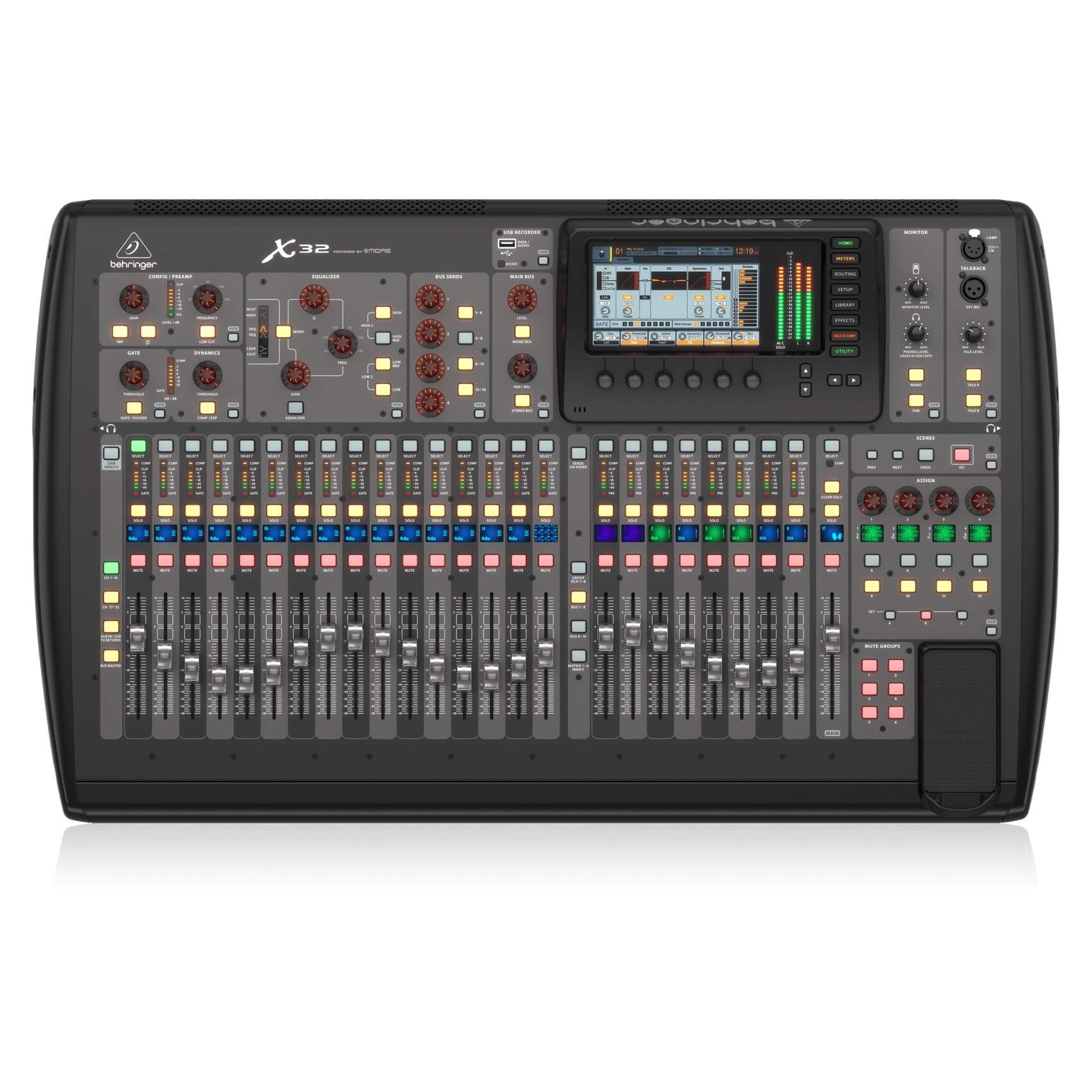 BEHRINGER X32 32-Channel 16-Bus Digital Mix Console with Motorized Faders - Image 2