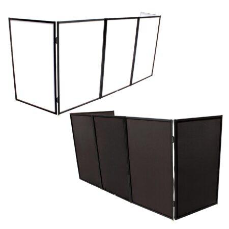 ProX XF-5X3048B 5 Panel Black Frame DJ Facade