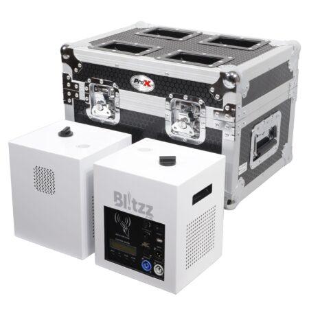 ProX X-BLITZZFX-X2 Set of two Cold Spark Machines with Covers and Case