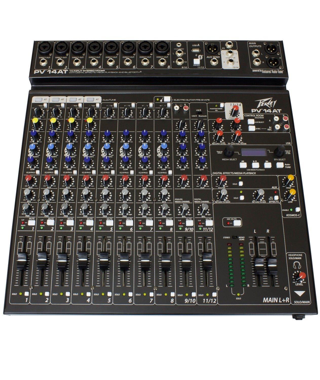 Peavey PV14 14-Channel Mixer with Bluetooth and Autotune - Image 2