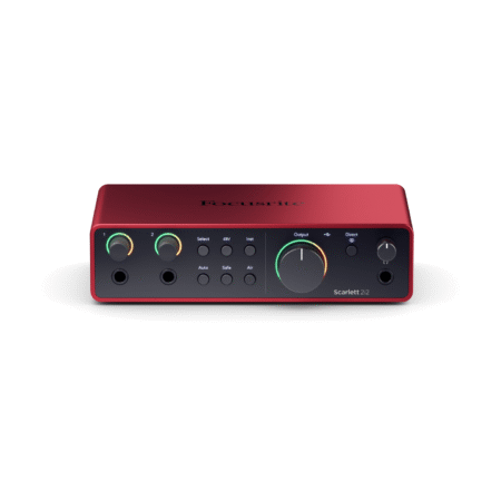 Focusrite Scarlett 2i2 2×2 USB Audio Interface 4th Gen for Singer/Songwriters