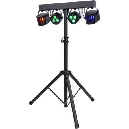 ColorKey CKU-3020 PartyBar Go Compact, All-in-One, Battery Powered Lighting Package