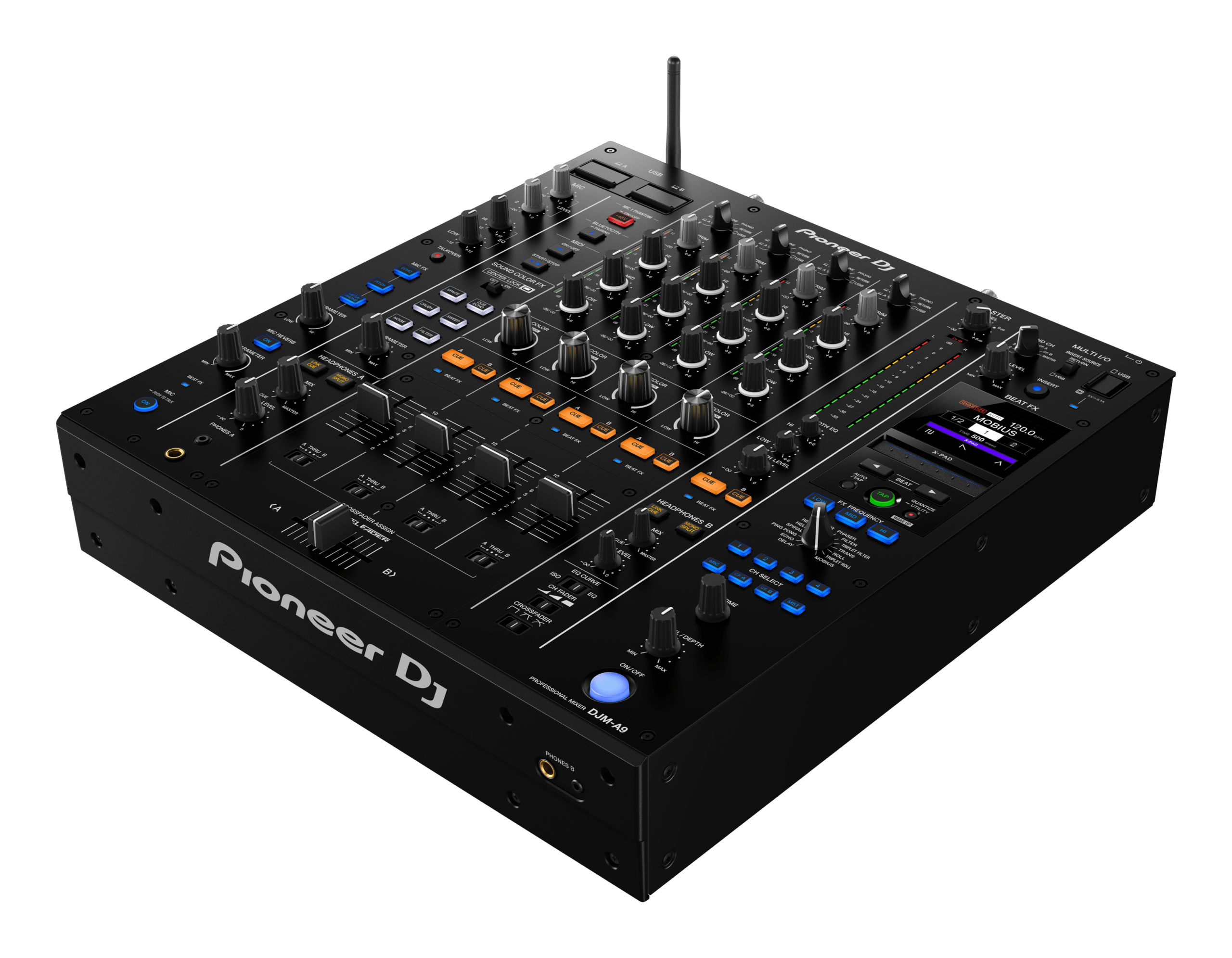 Pioneer DJ DJM-A9 4-Channel Digital Pro-DJ Mixer with Bluetooth