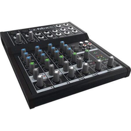 Mezclador compacto Mackie Mix8 de 8 canales con 2 preamplificadores de micrófono.