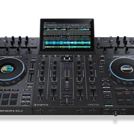 Denon DJ Prime 4+ 4 Deck Standalone DJ Controller with Wi-Fi, Streaming, 10.1 Touchscreen and Engined Operating System