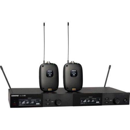 Shure SLXD14D-H55 Dual Wireless System with Two SLXD1 Bodypack Transmitters (H55: 515 to 558 MHz)