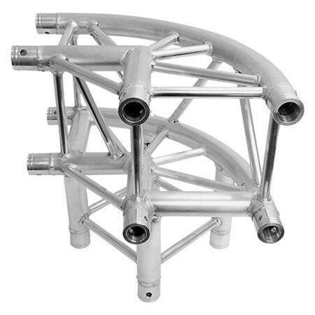Global Truss Sq-4126-Cr-L90 – 1.64Ft (0.5M) 3-Way 90 Degree Rounded Corner
