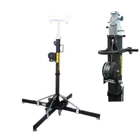 Global Truss St-157 – 15.7Ft Medium Duty Crank Stand W/Outriggers – Max 330Lbs.
