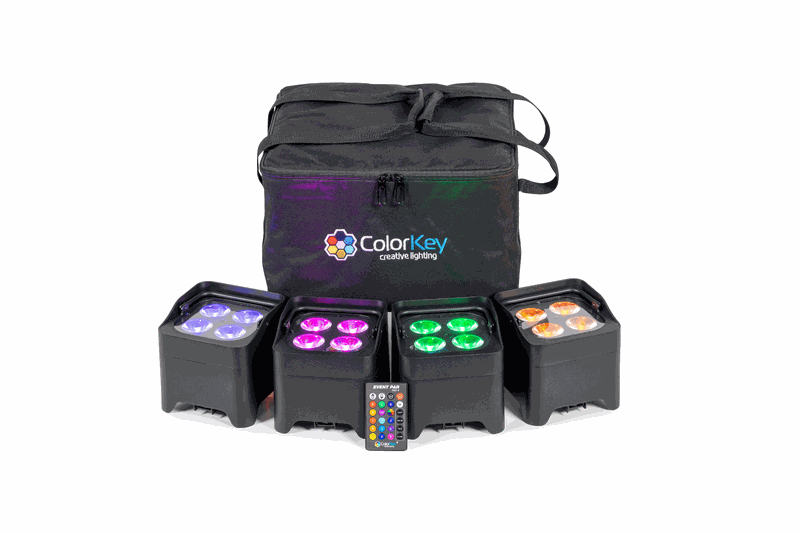 ColorKey Event Par Hex 4 four-pack with bag